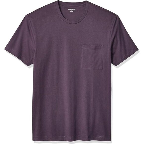 Men's Slim-Fit Short-Sleeve Cotton Crewneck T-Shirt Deep Purple 3X BIG XXXL - Picture 1 of 6